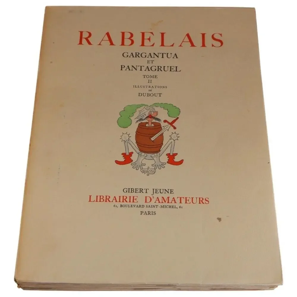 Rabelais Gargantua et Pantagruel 2 Vol Slipcase 1954 (Dubout) Gibert Jeune